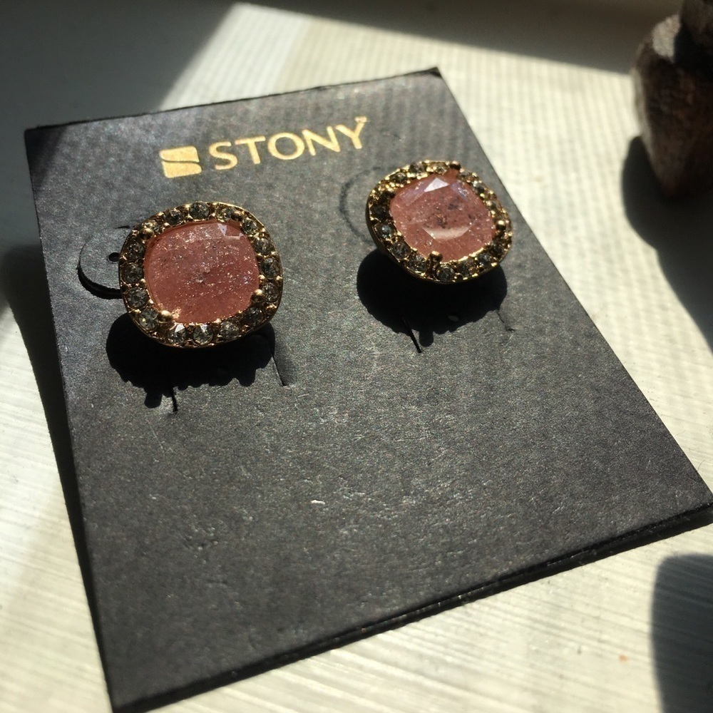 Stony | Light Pink Earrings